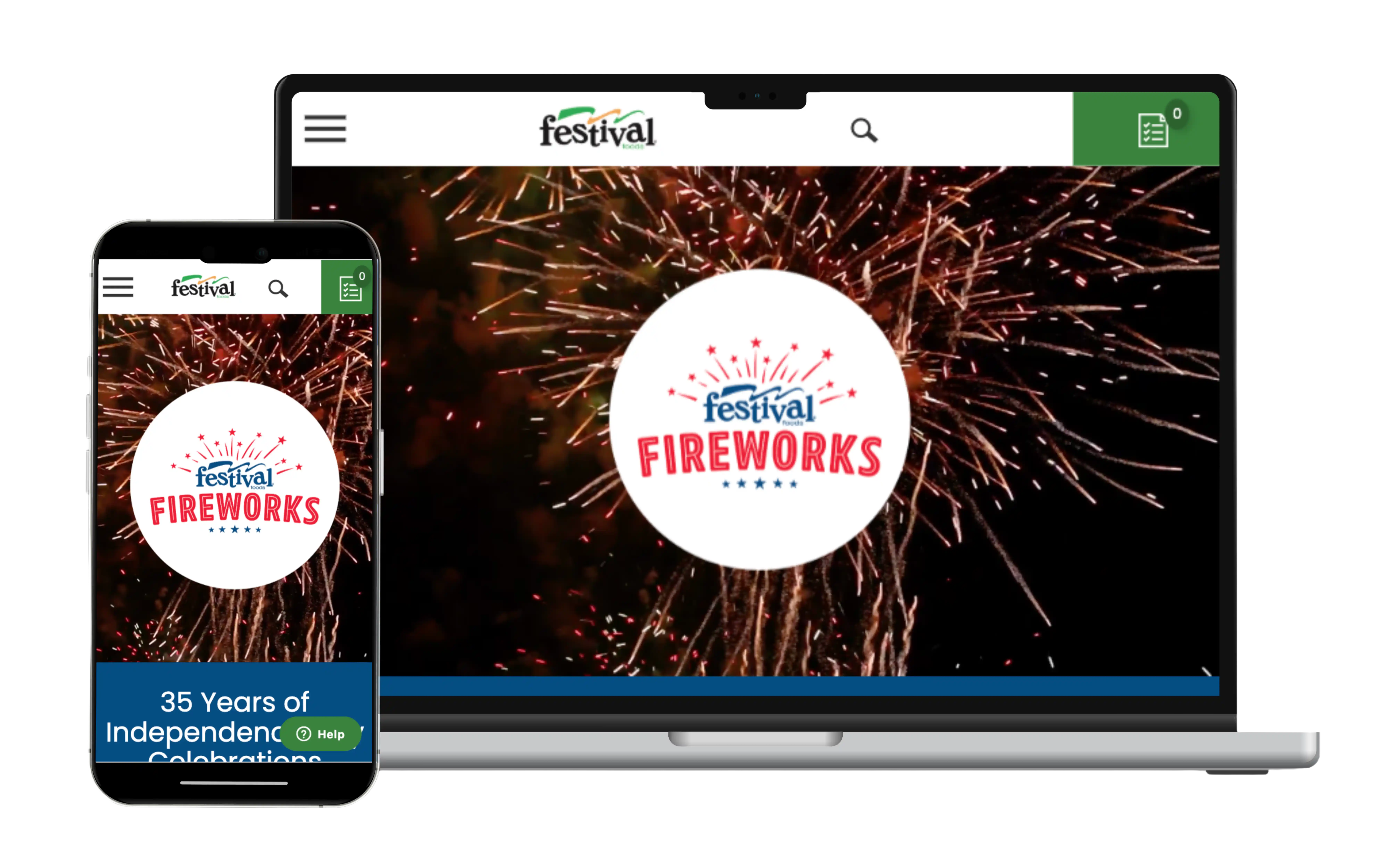 festival foods fireworks mockup