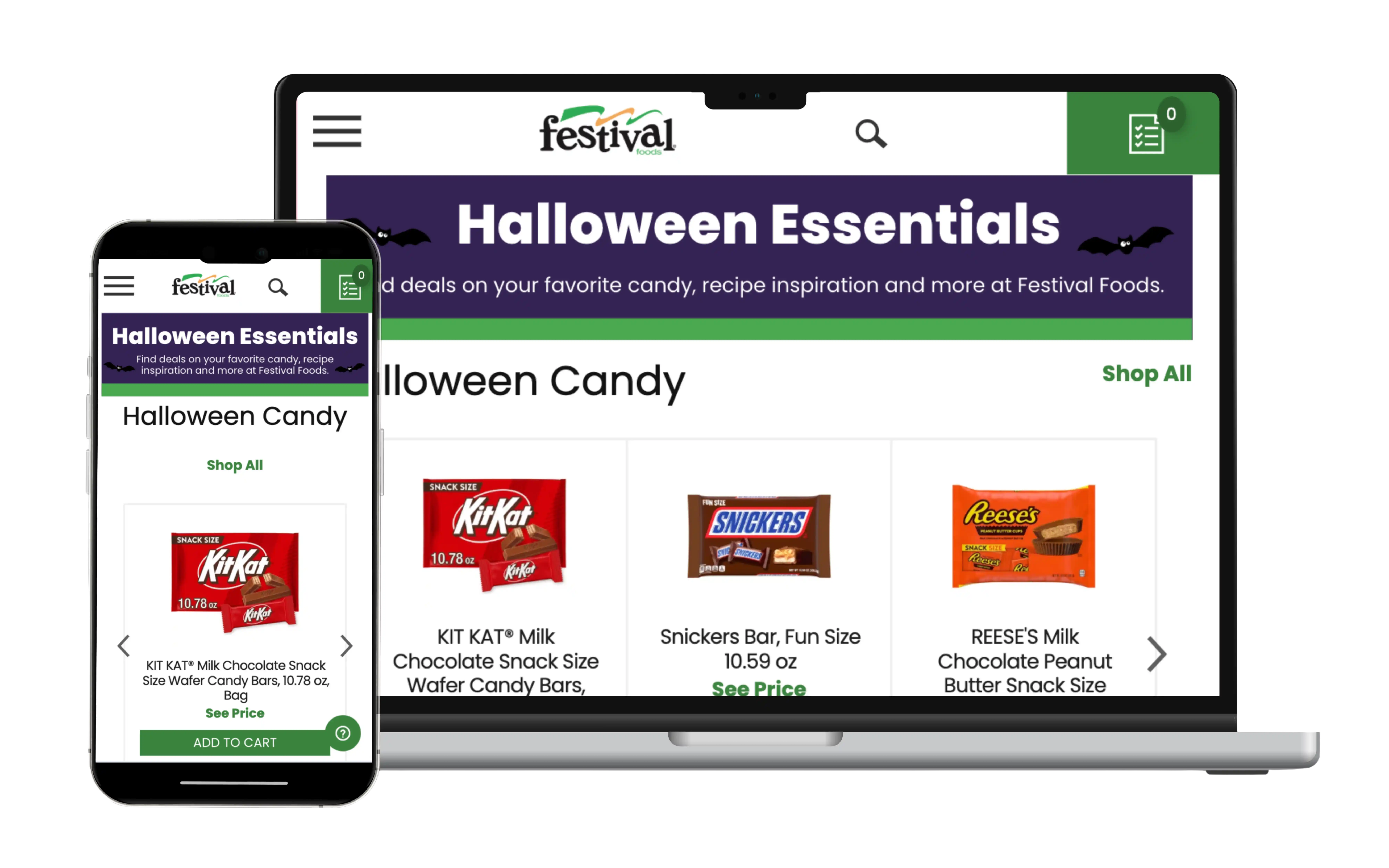 festival foods halloween essentials mockup