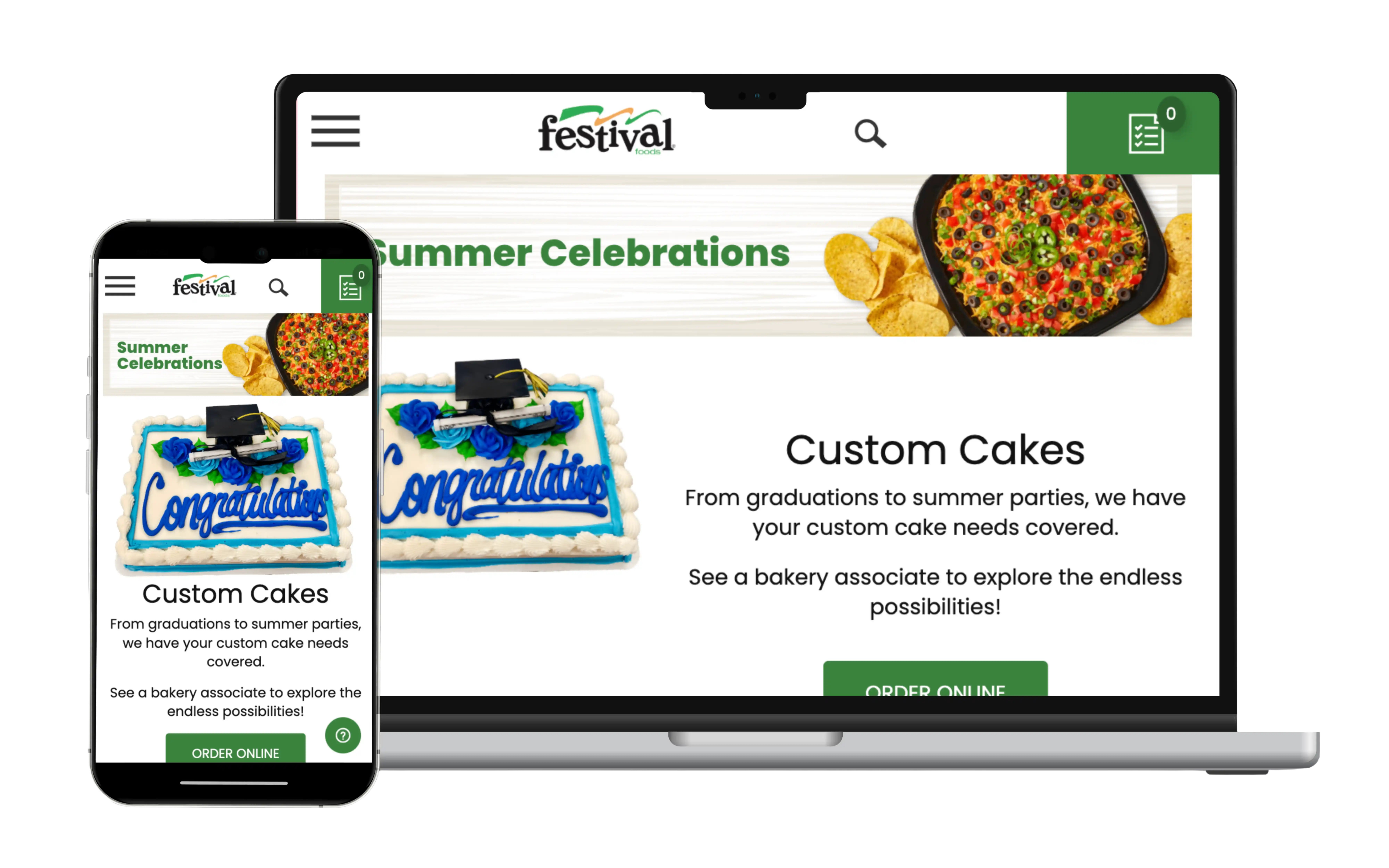 festival foods summer celebrations mockup